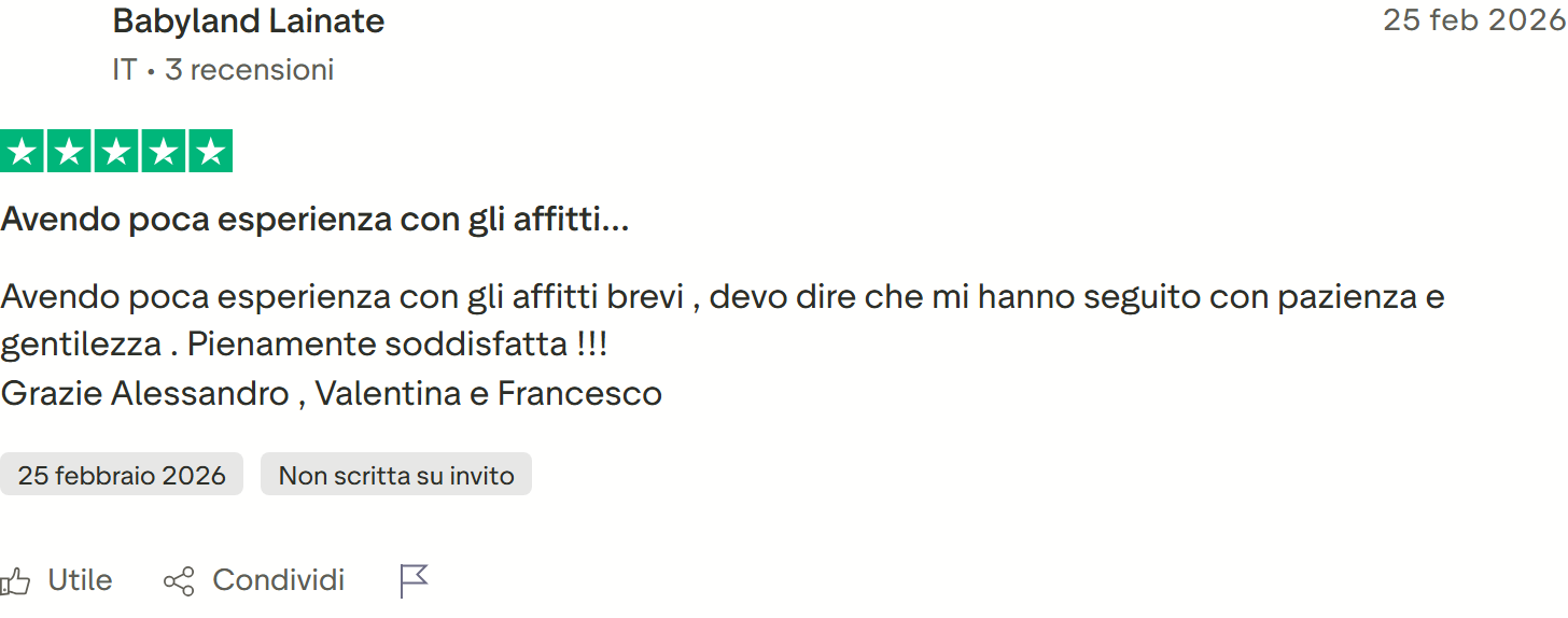 Recensione Trustpilot 5 stelle di Jennifer Santacruz: struttura sul Lago di Garda, niente più commissioni, 7 prenotazioni dirette in un mese